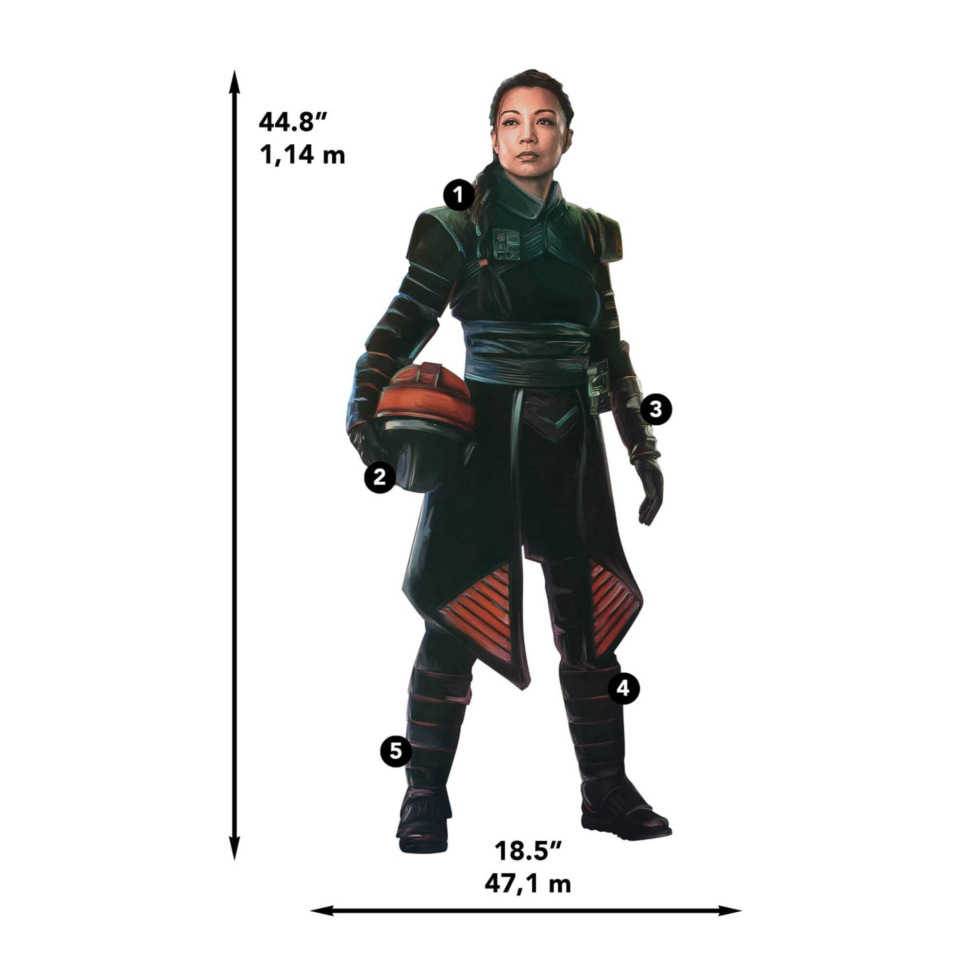 RoomMates The Book Of Boba Fett Fennec Shand Peel & Stick Giant Wall Decals